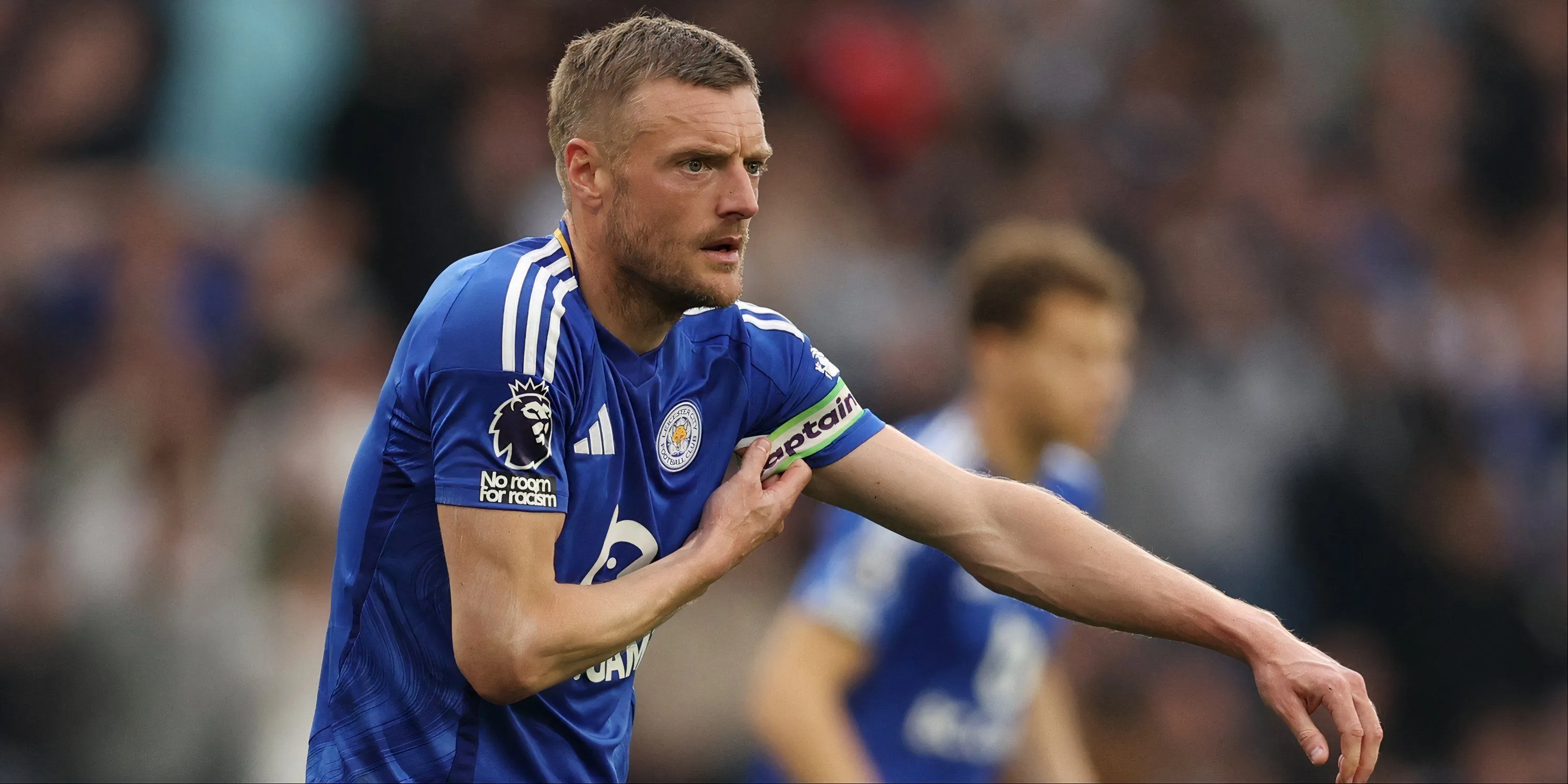 Jamie Vardy trong trận đấu cuối cùng cho Leicester City, được Crystal Palace liên hệ chiêu mộ