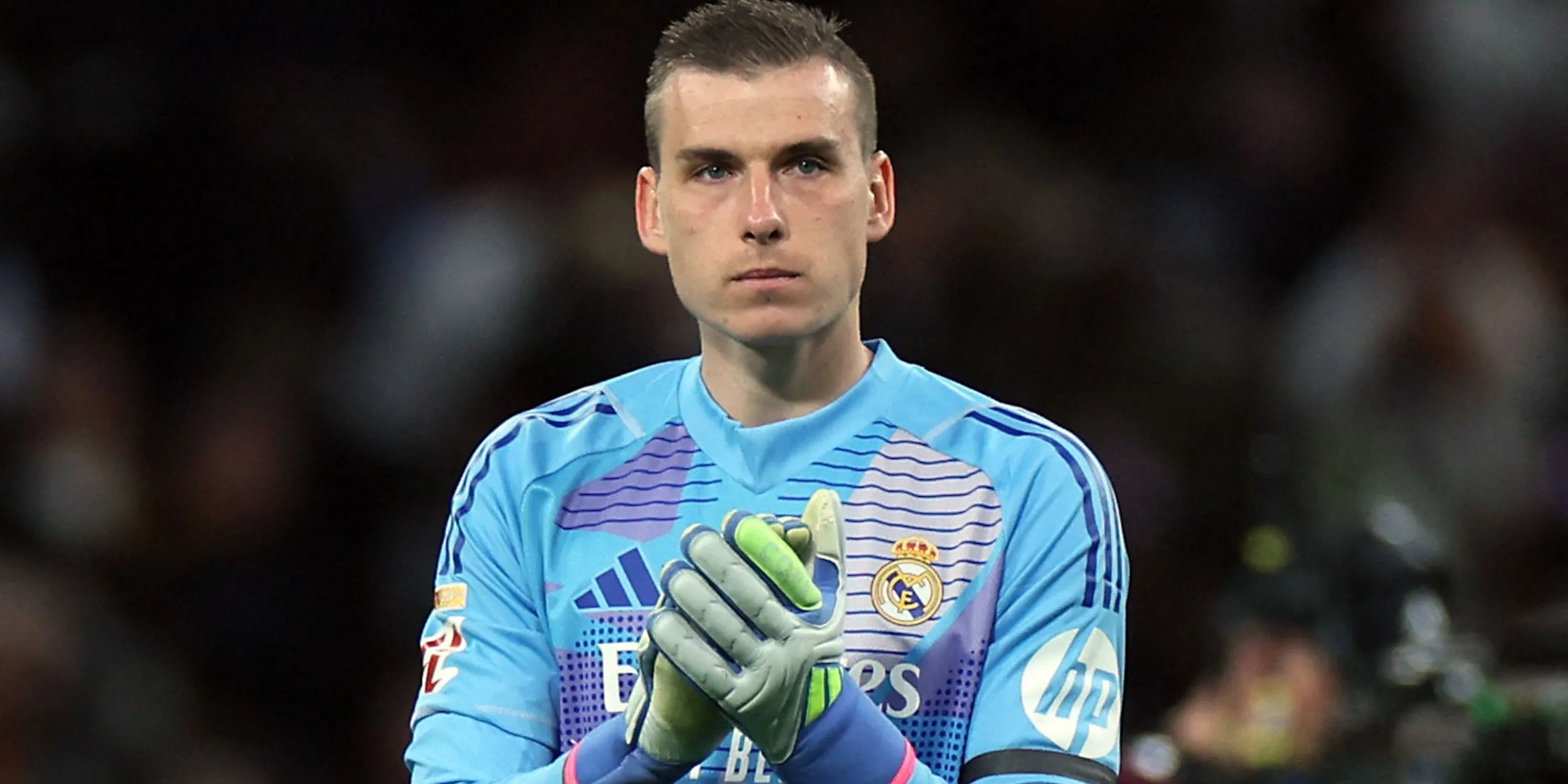 Thủ môn Andriy Lunin của Real Madrid, mục tiêu của Aston Villa