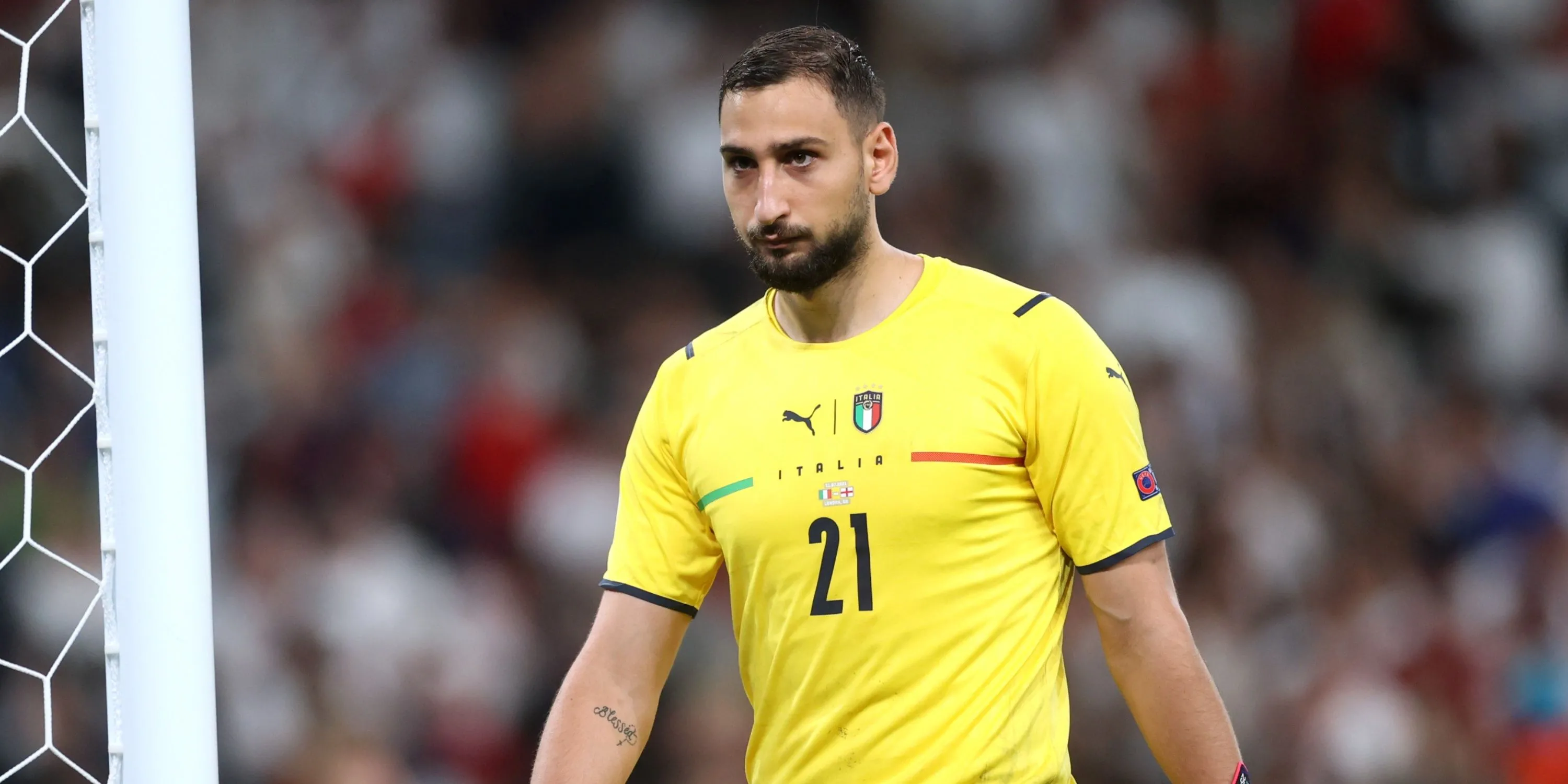 Gianluigi Donnarumma trong màu áo đội tuyển Italia tại Euro 2020