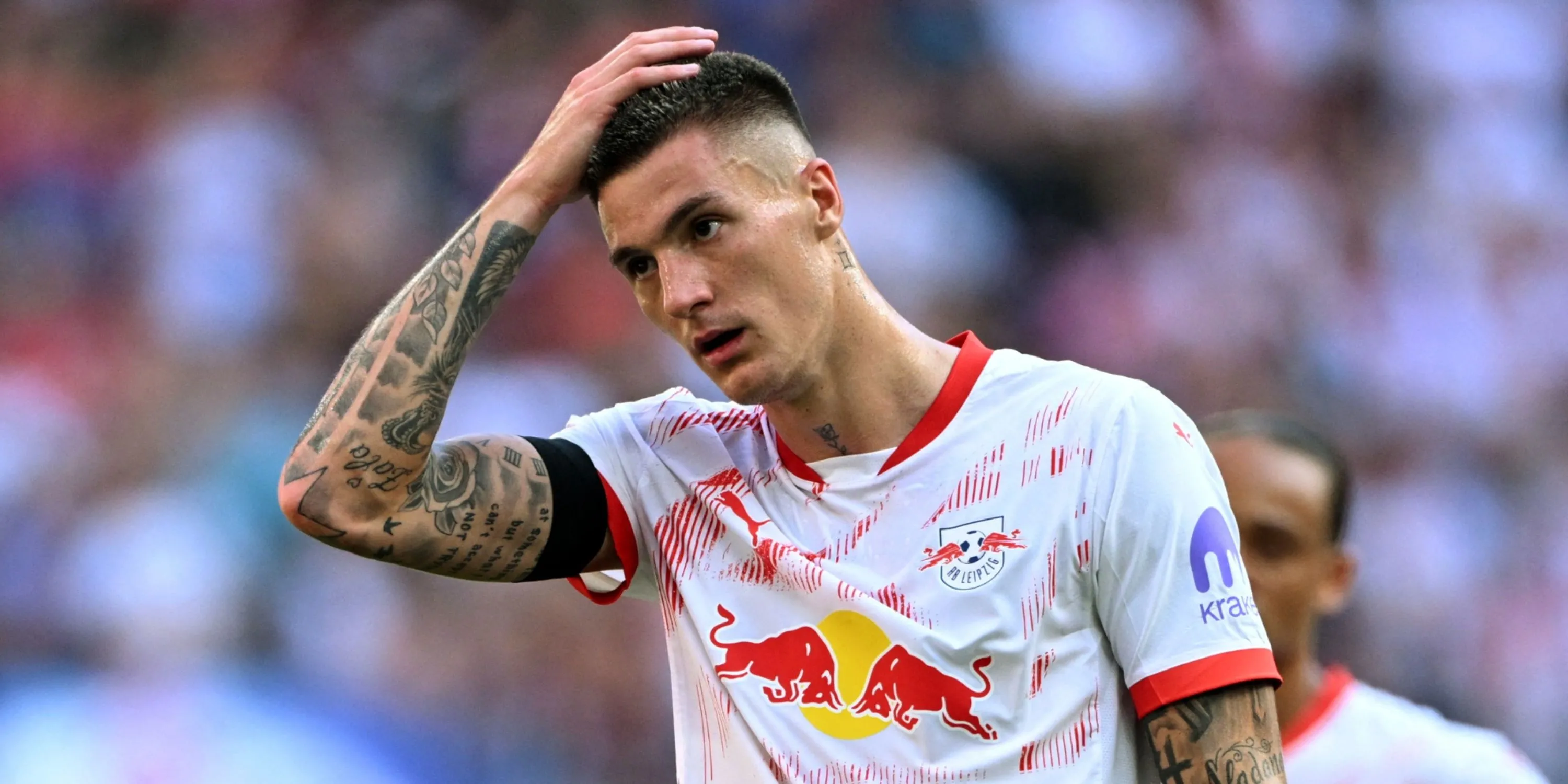 Tiền đạo Benjamin Sesko của RB Leipzig, mục tiêu tiềm năng của Manchester United