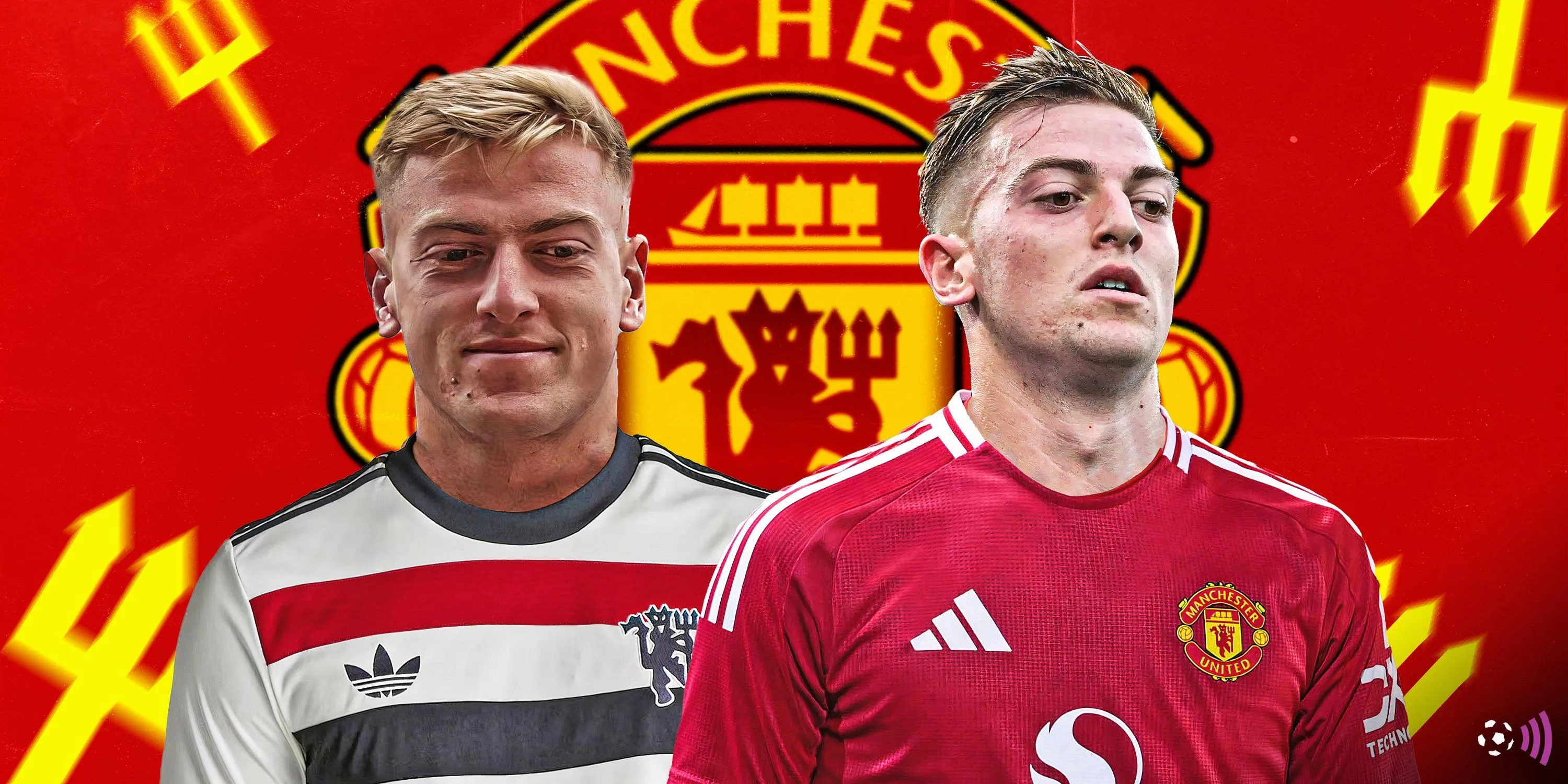 Tiền đạo Liam Delap trong màu áo Man Utd Premier League