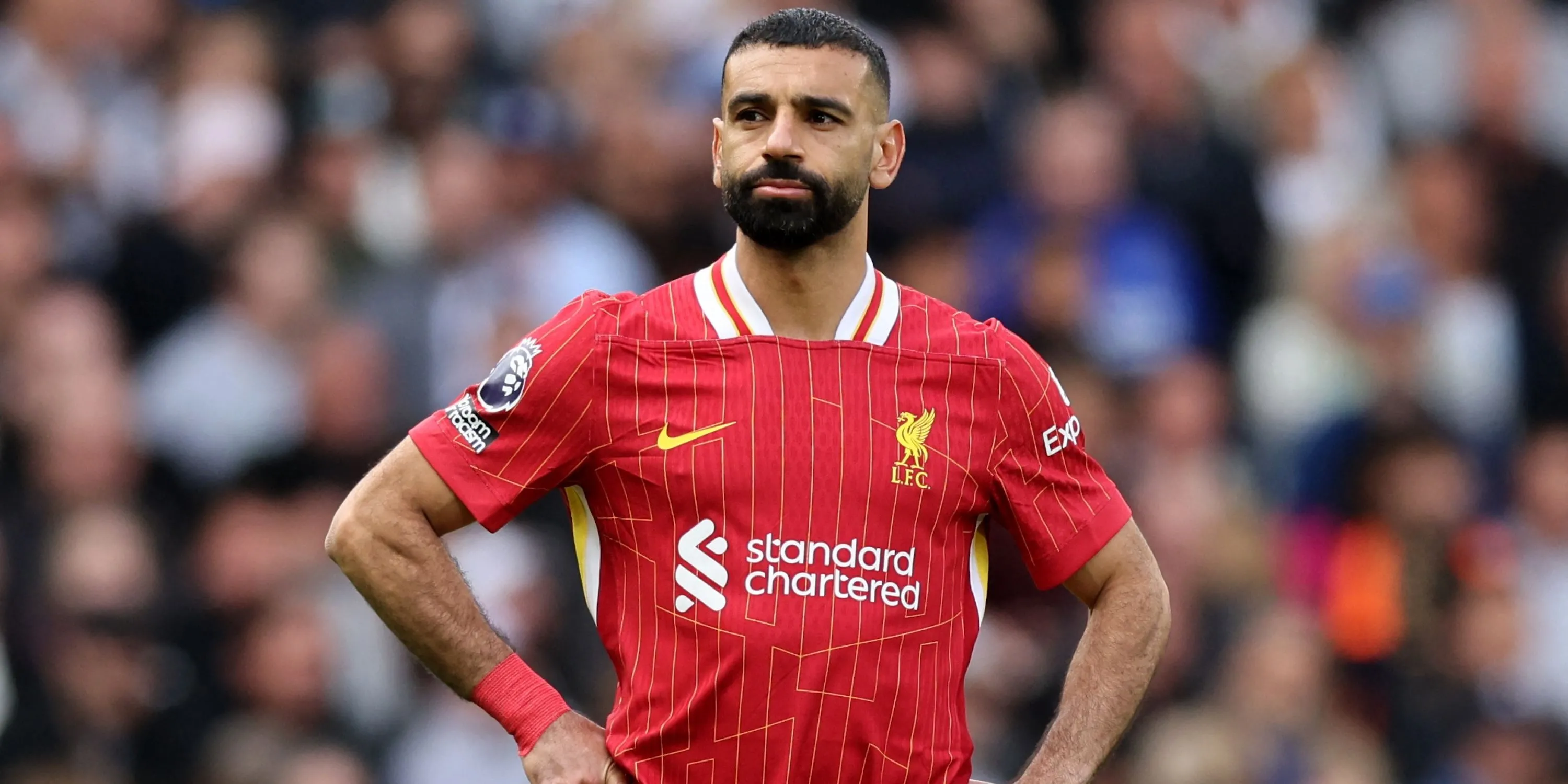 Tiền đạo Mohamed Salah của Liverpool trong trận đấu