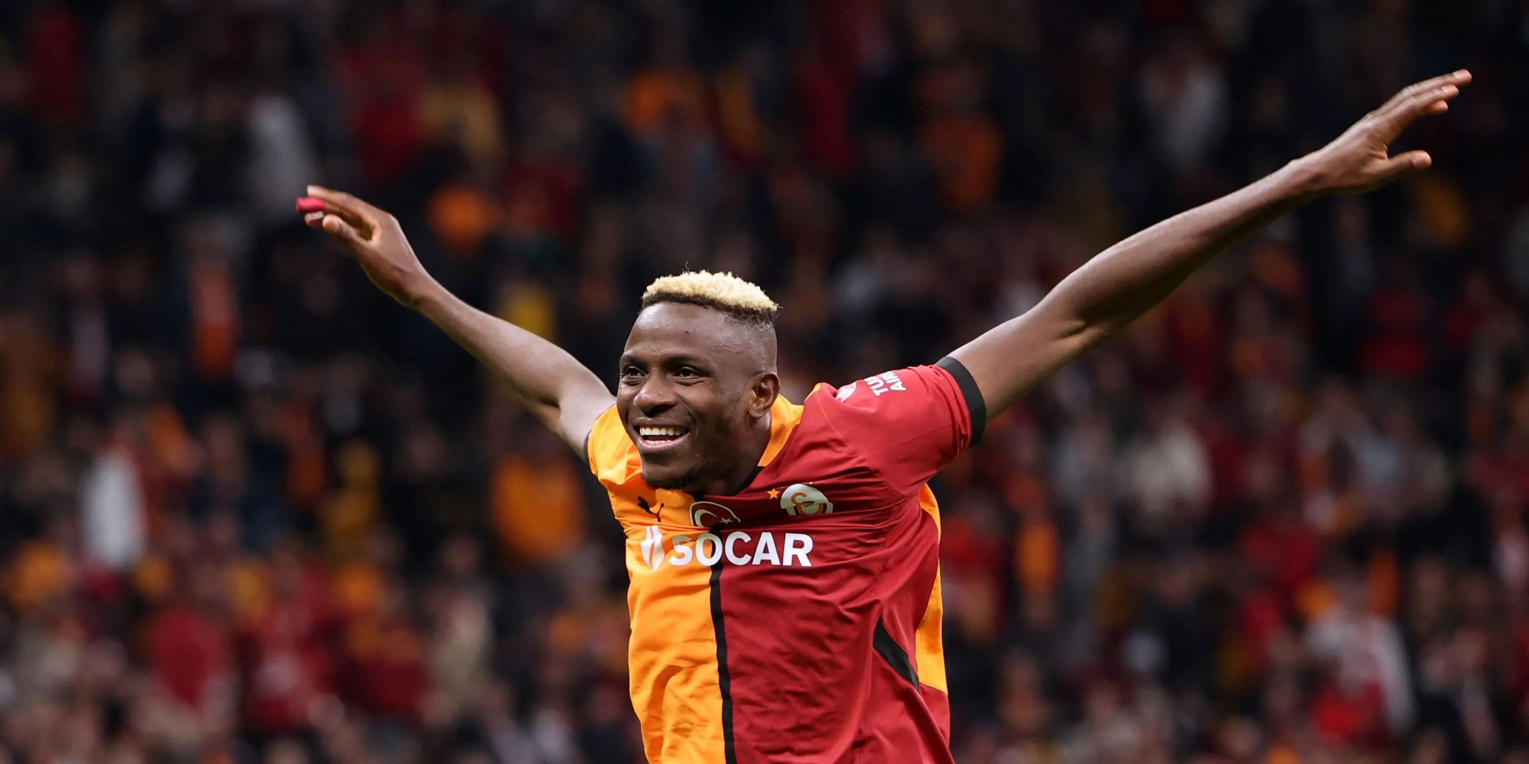 Victor Osimhen ăn mừng bàn thắng cho Galatasaray