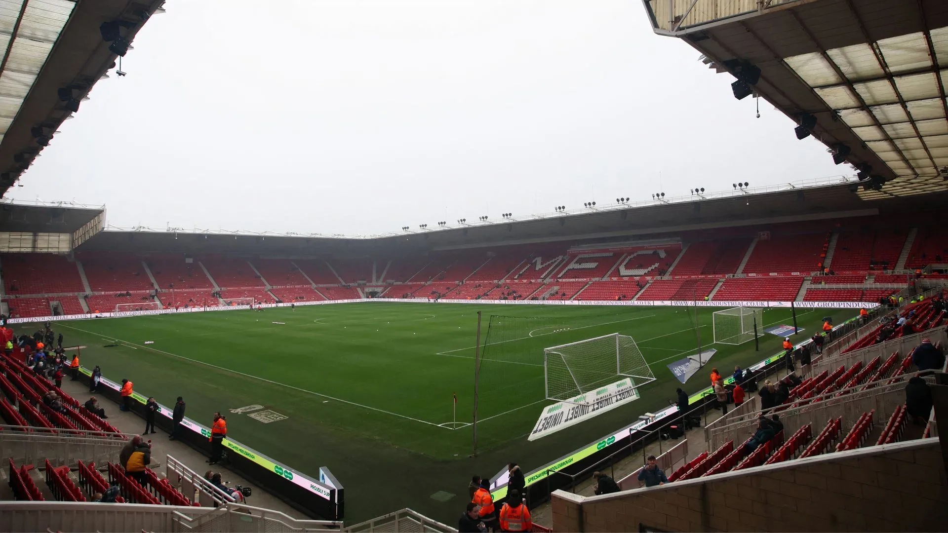 Khung cảnh chung sân vận động Riverside của Middlesbrough vào năm 2025