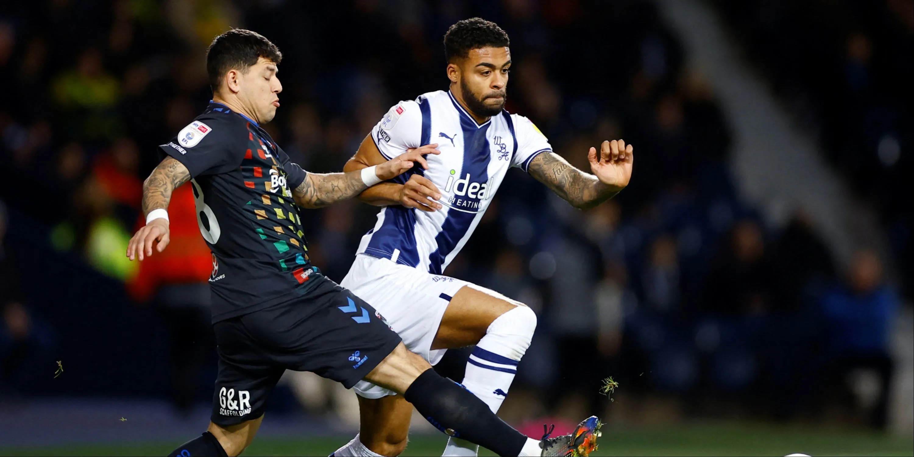 Hậu vệ Darnell Furlong của West Bromwich Albion, người có thể cạnh tranh vị trí với Charlie Tasker.